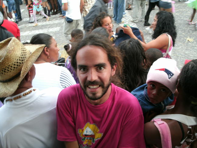 Nacho Vidal en el carnaval de la isla Brava