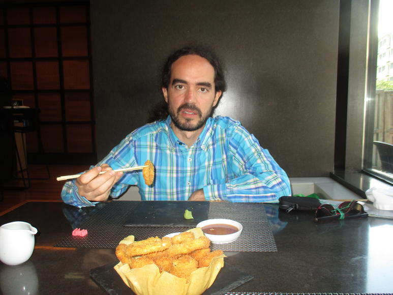 Nacho en el restaurante japonés de Oporto