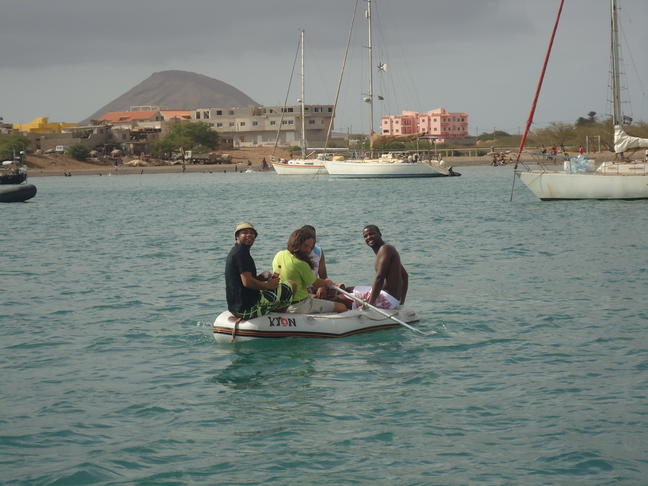 kyon trabajando de aluguer, isla de Sal, Cabo Verde