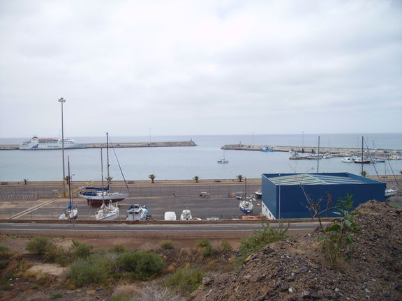 Vista aerea de la marina de Porto Santo