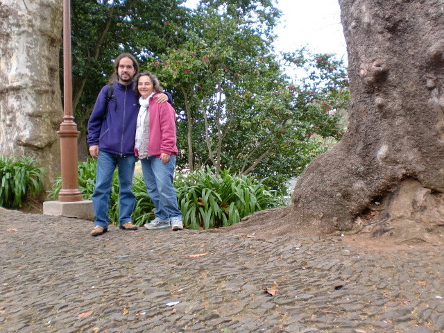 Mi madre y yo visitando los Grandes Jardines de la Isla de Madeira