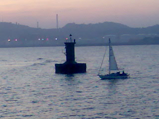 Xebec entrando en el puerto de Gijón
