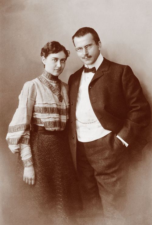 Emma y Carl Jung poco después de casarse
