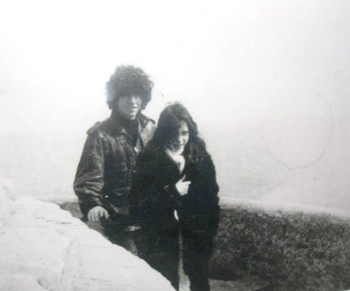 Valérie con su hermano Eric en el monte Saint Michel
