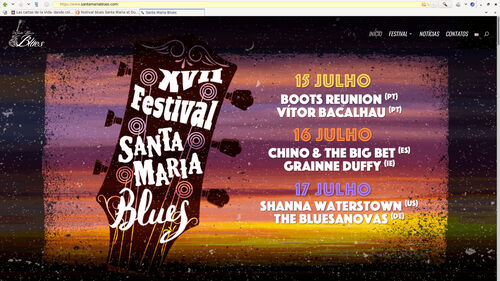 cartel del XVII Festival de Blues de Santa María