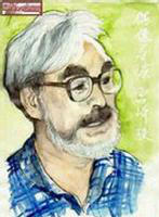 retrato de Miyazaki