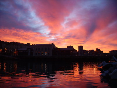 Ya me quedan muy pocos amaneceres en el puerto de Gijón ^_^